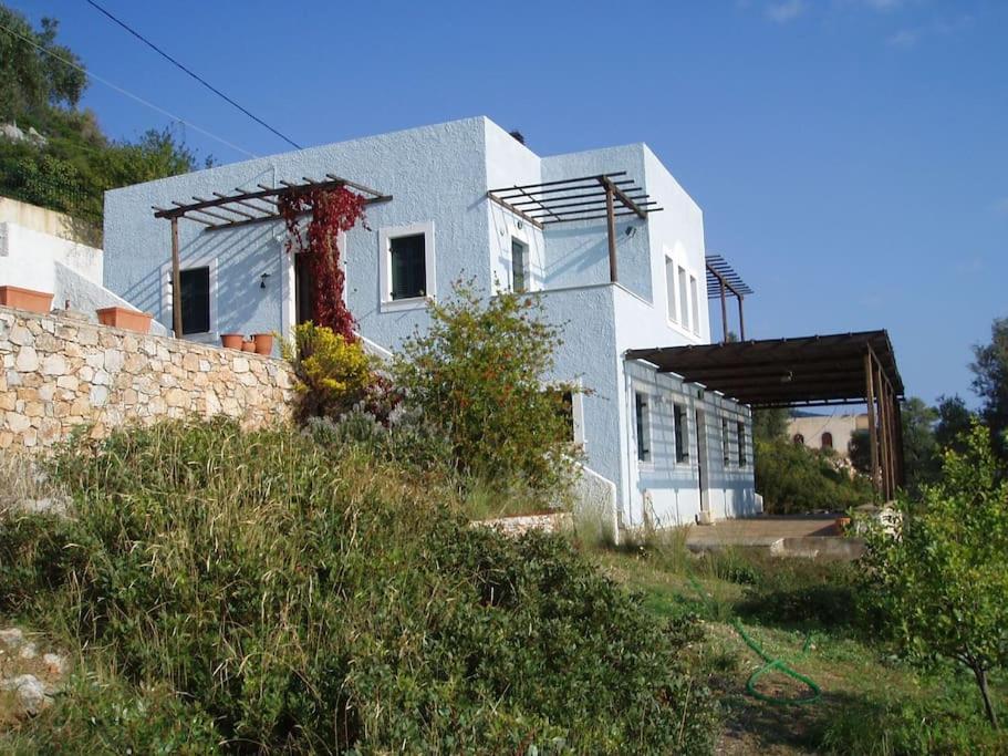 Villa With Breathtaking Views And Private Beach Agios Dimitrios  Bagian luar foto